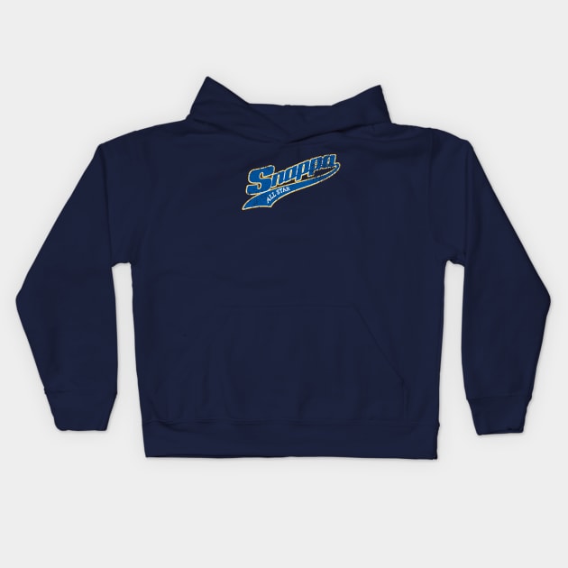 Snappa Blue & Gold Kids Hoodie by drunkdevo